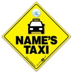 TAXI Car Sign, PERSONALISED Taxi Car Sign, Suction Cup Sign,Custom Taxi Car Sign