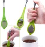 Reusable loose tea leaf infuser strainer filter diffuser squeeze silicone bag UK