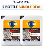Gravel Binder 2 Bottle Bundle Deal, Gravel & Mulch Glue, 10 Litres