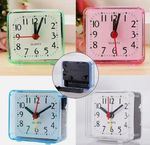 Silent Compact & Portable Alarm Clock Travel Quartz Beep Alarm Clock Small Cute