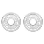 2Pcs Reusable Ceiling Medallion Covers for Light Fixtures Multi Color PVC PU