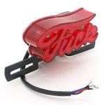 Universal Motorcycle Rear Stop and Tail Light "Fuck"-Light Custom Bike