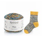 Knitting Crochet Sock Yarn 4ply Merino Wool Blend for Socks Sweaters 50g ball