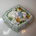 VINTAGE THE FRANKLIN MINT Le Cordon Bleu LAMB Ceramic Jello Mold Wall Hanging 