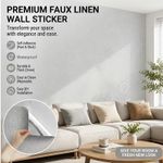 3MM Thick Foam Soundproof Linen Wall Sticker Waterproof Self-adhesive Wallpapers