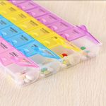 Pill Box 28 Slot 7 Days Weekly Tablet Pill Medicine Box Holder Storage Organizer