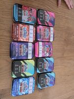 10 Empty Match Attax mini Tins Card Storage