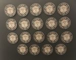 Set Of 19 Wooden Tokens