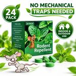 Rat Repellent Balls 24 Pack Peppermint Natural Mouse Deterrent Family & Pet Safe