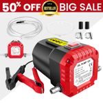 300W Portable Electric Oil Diesel Transfer Pump DC 12V Fuel Liquid Extractor UK