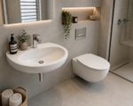 VitrA Designer Countertop Basin Oval White Ceramic Sink 60cm + Matching Toilet