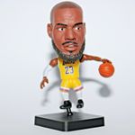 Soccerwe Basketball Figure - Lebron James - Los Angeles Lakers Yellow - 6cm tall
