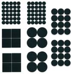 100 Felt Pads Self Adhesive Black Sticky Furniture Floor Chair Legs Protectors