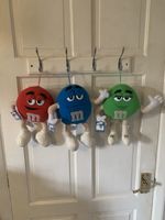 M&M Plush Lot of 3 2001 Nanco 12" Red Blue Green With Tags