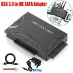 3 in 1 USB to IDE & SATA Converter External Hard Drive Adapter 2.5" 3.5" Kit