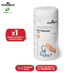 Whiteboard Cleaner Wipes - 100 Biodegradable Wipes & Resealable Box for Boards