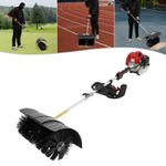 52CC 2 Stroke Gas Power Brush Broom Sweeper Artificial Grass Driveway Sweeper