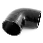 90 Degree Silicone Hose Elbow Bend 70mm Black Rubber Coolant Radiator Pipe