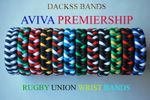 Rugby Union Hand Made Aviva Premiership Teams  550 Paracord WristBand Bracelet