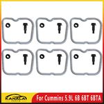 For Cummins 5.9L 6B 6BT 6BTA Isolators & Bolts+Valve Rocker Cover Gaskets 