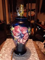 William Moorcroft Vase/Lamp 32 Cm Immaculate Condition Pak Tested Beautiful Piec