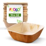 FOOGO Green Disposable Palm Bowls Wooden Bio Salad bowl Eco friendly Picnic 