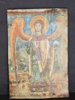 (mp29) Religious icon plaque. The angel, Gabriel. 35 X 24 X 1 Cm.
