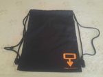 Alton Towers Oblivion Back Pack With Pull Strings Black