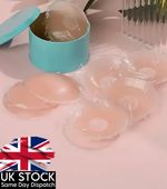 2/6/10 pcs Silicone Nipple Covers Pads Round Reusable & Washable Invisible Bra