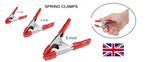 SMALL MEDIUM LARGE Metal Strong SPRING CLAMPS Woodworking Clips PVC Coated Ends 