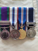 Radfan Royal Marines Medals X4 Mounted Malay peninsula Jubilee small miniature 