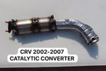 HONDA CRV 02-08 CATALYTIC CONVERTER WITH SENSORS & MIDDLE EXHAUST WITH FREE De