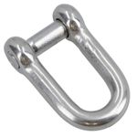 Countersunk Pin Dee Shackle 8mm Hex Socket Rigging Link Stainless Steel 316