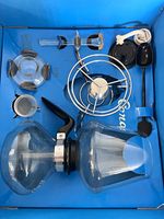 Cona Kitchen Model Vacuum Coffee Maker 2pt Glass Clear/Black w/ Spirit Heater