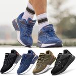 Fitville Men's Extra Wide Fit Trainers Walking Shoes Sneakers Plantar Fasciitis