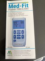Med-Fit Premier TENS/EMS Unit EM6300A 2 Channel Handheld Phys Med & Rehab