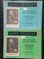 JOHN STANLEY - VOLUNTARIES FOR THE ORGAN - TWO BOOKS - FREEPOST