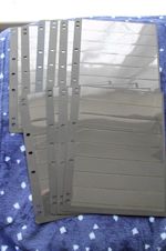 10 X HAGNER SINGLE   SIDED  8  STRIPS USED STOCK SHEETS