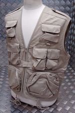 Fishing Hunters Photographers Multi Pocket Vest Desert / Beige - All Sizes - NEW