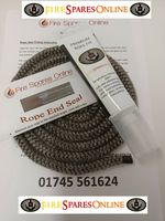 Stove Door 13mm Soft Rope Seal Kit 2M Pack, to Suit Stovax Stockton 5, Black