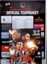 2025/26 - GRIMSBY TOWN v MANCHESTER UNITED (CARABAO CUP) (PROGRAMME + TEAMSHEET)