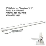 AIS VHF Marine  Antenna Aerial 156-162 MHz PL259 Fibreglass Radio 7 Mtr Cable