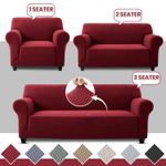 Elastic Sofa Slip Cover Soft Furniture Protector Settee Throws 1/2/3/4 Seater