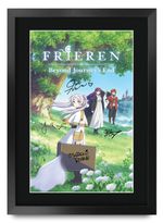 Frieren Japanese Anime Gift Ideas Printed Framed Autograph Poster for TV Fans