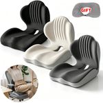 2-in-1 Ergonomic Back and Seat Cushion with Lumbar Support Tailbone Pain Relief
