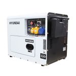 Diesel Generator 3000rpm 5.3kW / 6.7kVA Silenced Standby Single Phase Hyundai