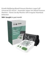 Kinetik Wellbeing Blood Pressure Monitor LCD, 90 Memory, BIHS/ESH