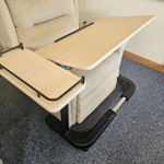 Over Bed or chair table with large height and angle adjustable top overbed 