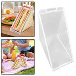 Clear Triangle Sandwich Box Clear Lunch Sandwich Container Organiser Washable