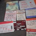 JOBLOT OF FOOTBALL TICKETS PRUCED TO CLEAR